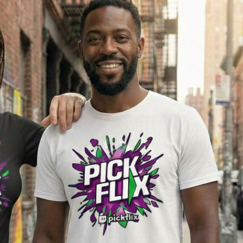 Camiseta PickFlix "Cinema Burst" (Hombre)