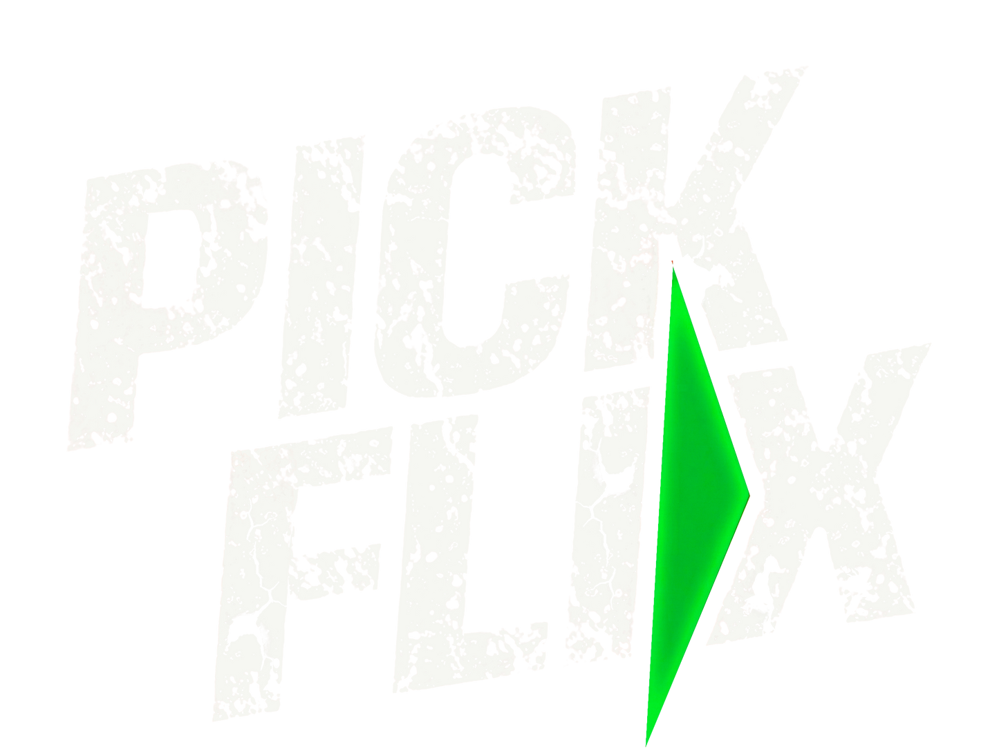 Camiseta PickFlix Logo Desgastado (Hombre)