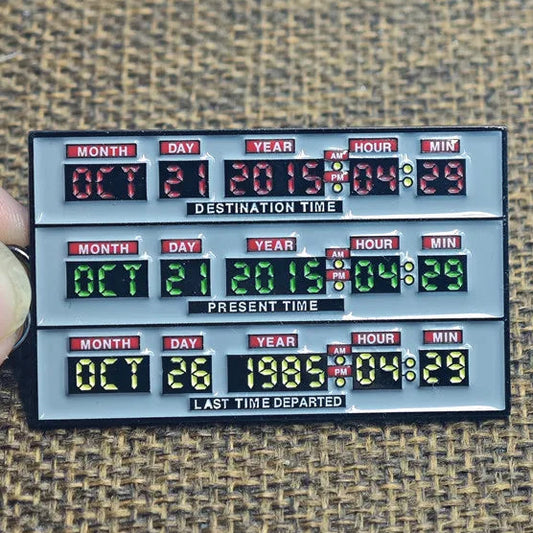 🔑 Llavero panel de control del DeLorean