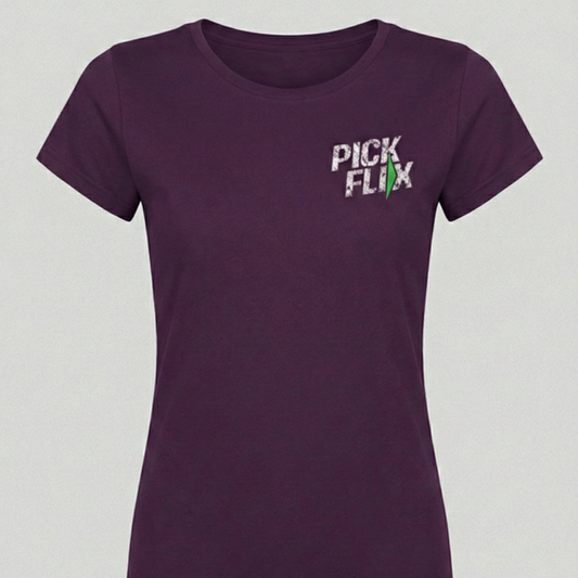 Camiseta PickFlix Logo Desgastado (Mujer)
