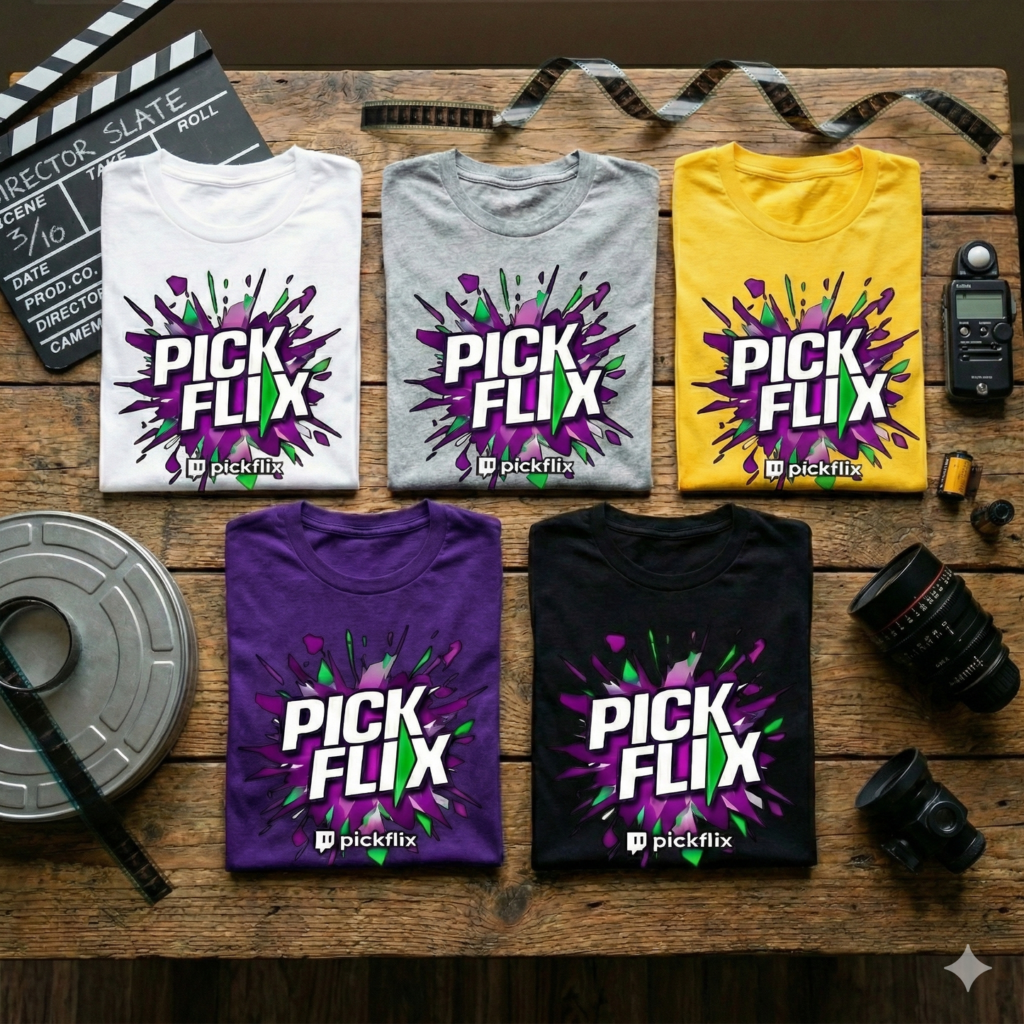 Camiseta PickFlix "Cinema Burst" (Mujer)