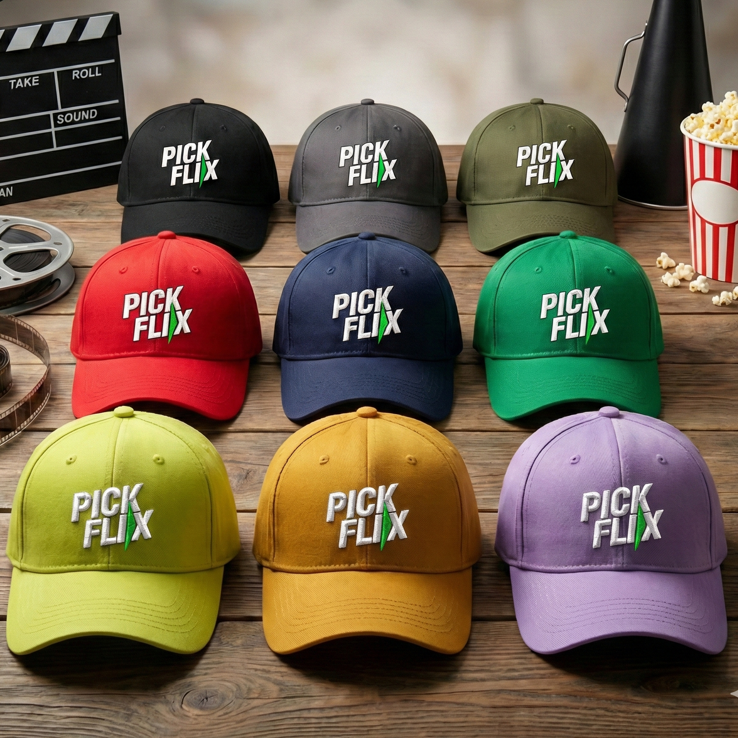 Gorra Oficial PickFlix – Edición Premium Bordada